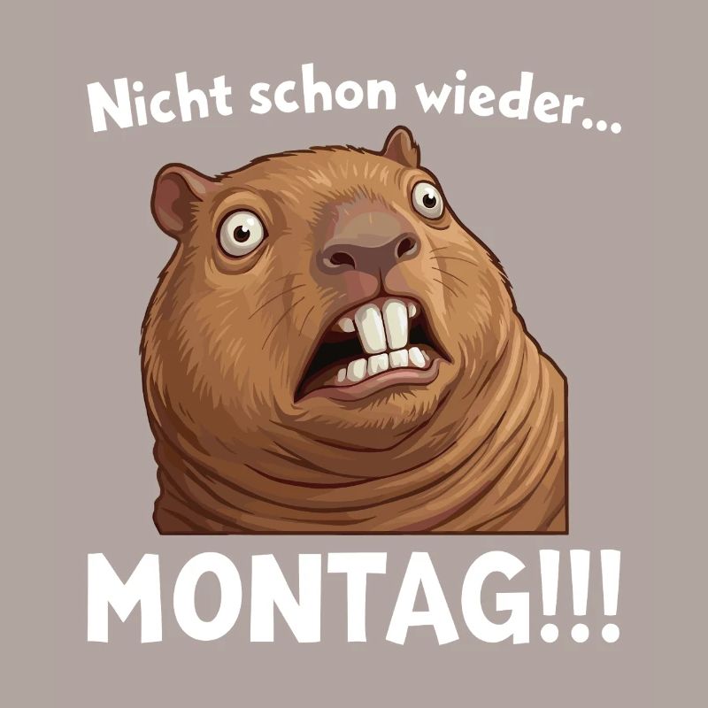 Capybara disant : Pas encore lundi !