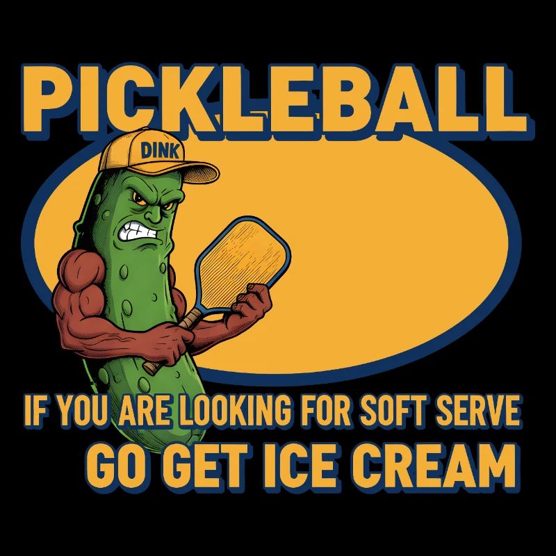 Pickleball Funny Player Go Get Cream Soft