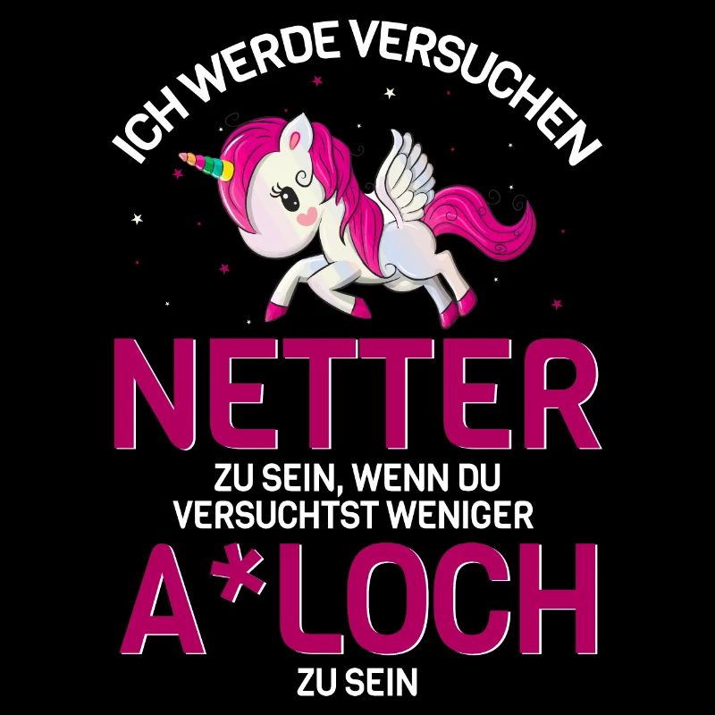 Einhorn böse nett frech Geschenkidee fun