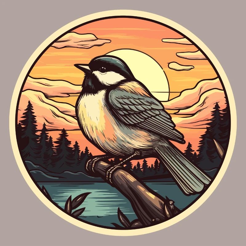 Chickadee bird
