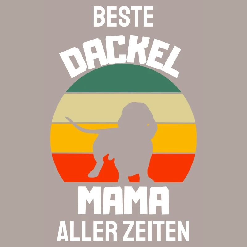 Hundebesitzer Mama Retro Muttertag Geschenk Dackel