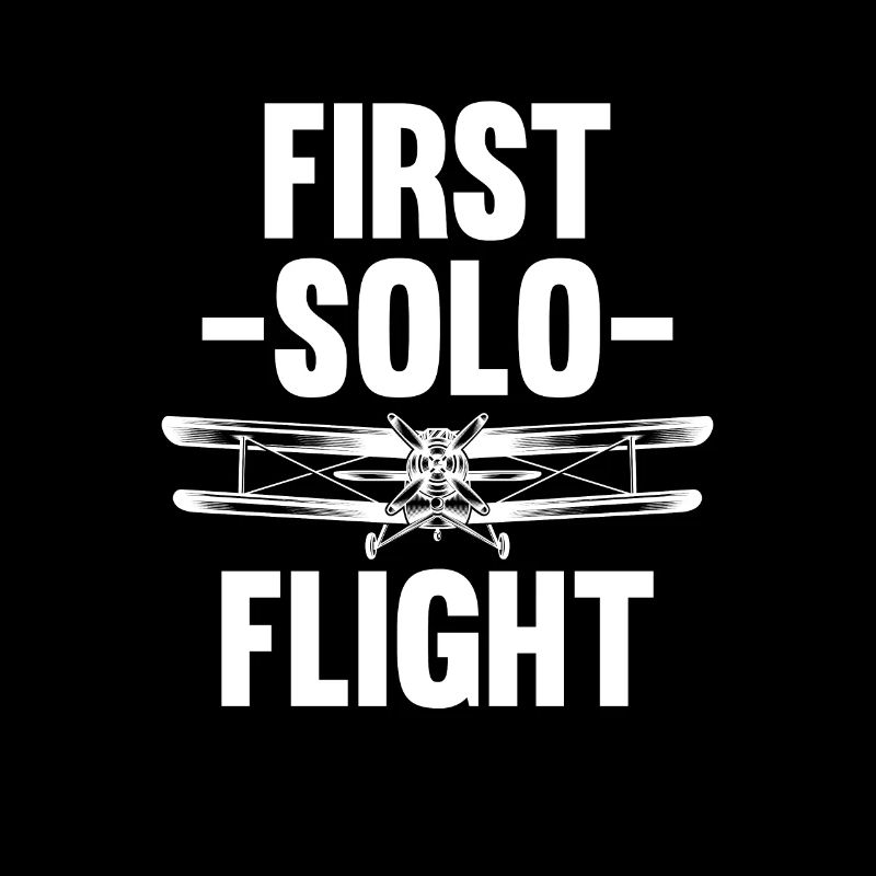 First Solo Flight Airplane for Student Pilot