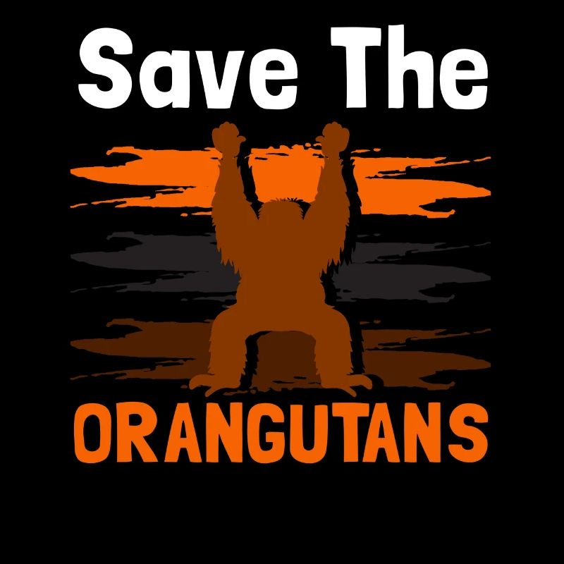 Save the Orangutans Endangered Animals for Men