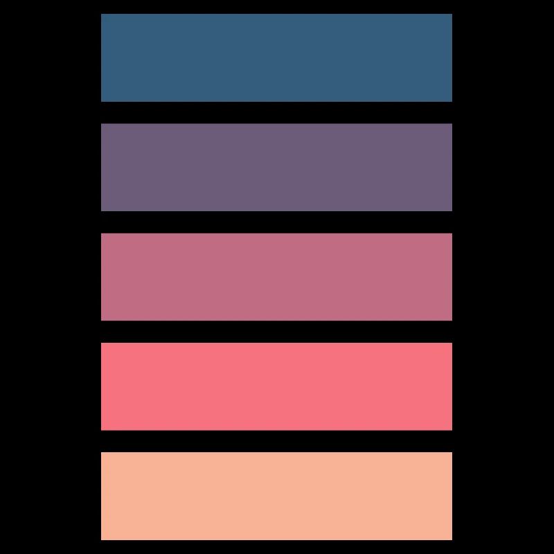 Five Color Bars 001 "Miami Sunset" design
