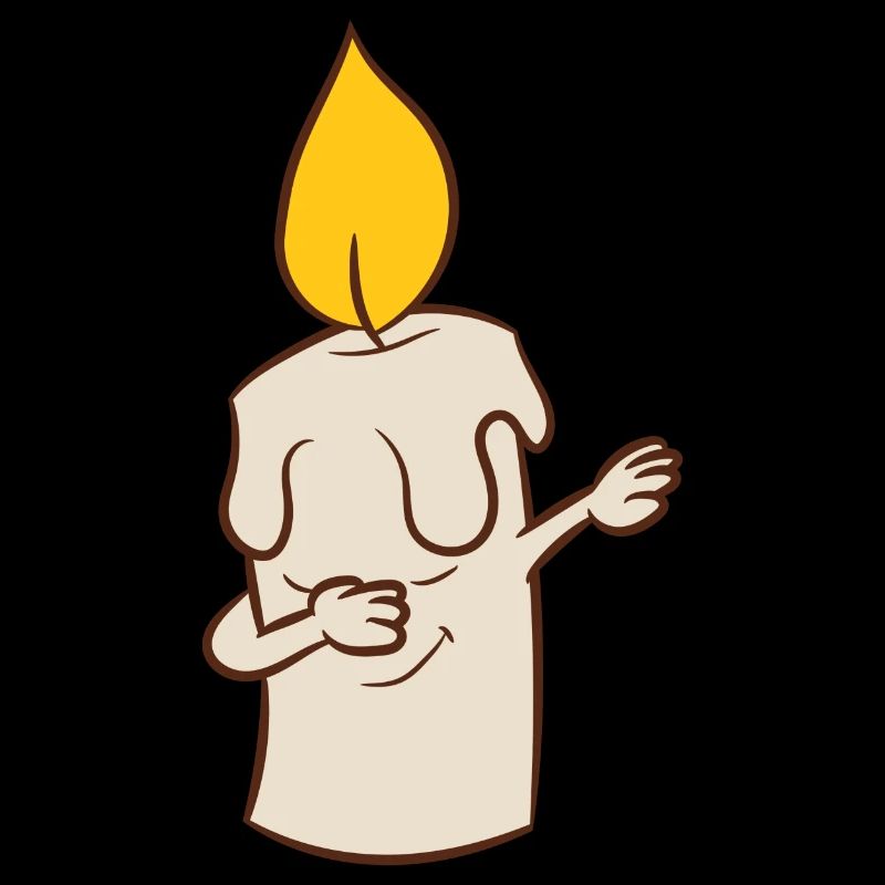 Kerze - Dab, dabbing, dabben, tanzen