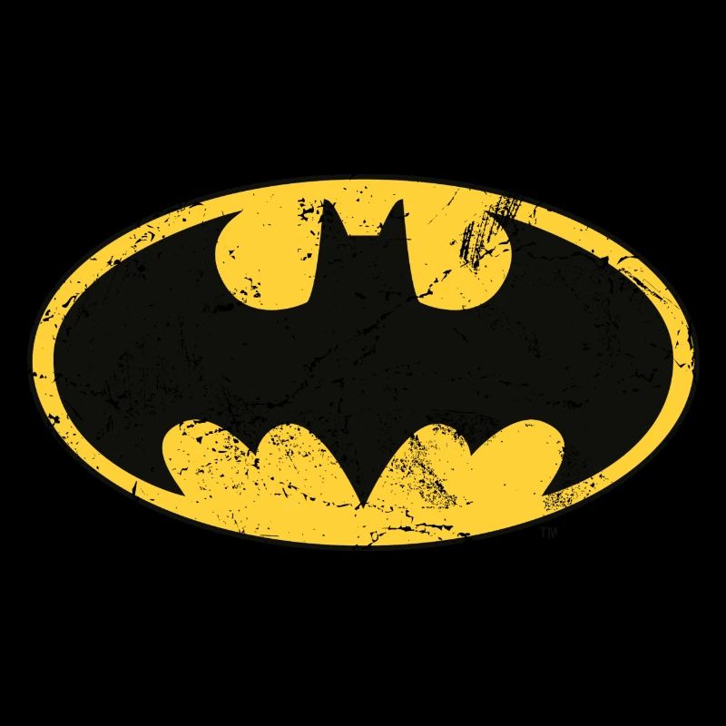 Batman small Logo Used Look