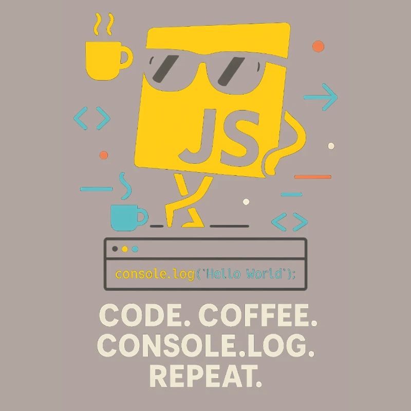 Code Coffee Console.log Répéter le programme JavaScript