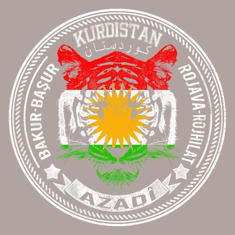 Drapeau du Kurdistan Bakur Bashur Rojava Rojhlt Newroz