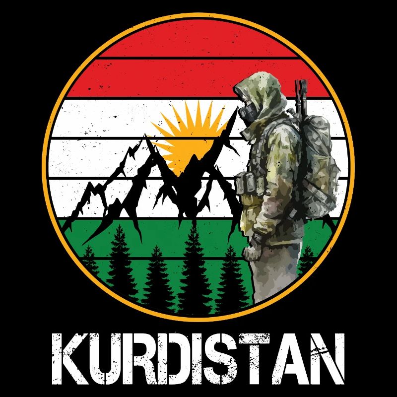 Drapeau du Kurdistan Bakur Bashur Rojava Rojhlt Newroz