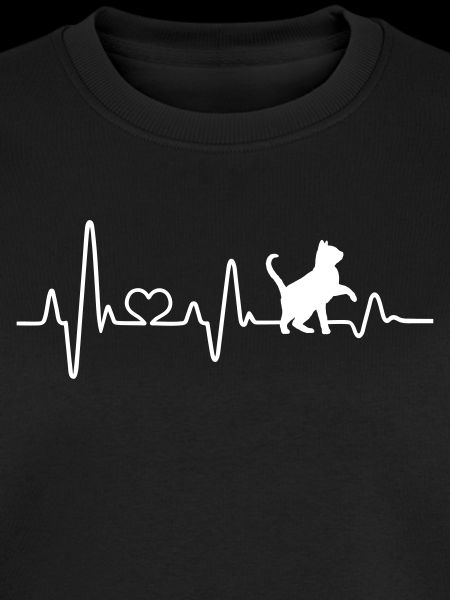 Cat cat lover love cats heartbeat EKG fun