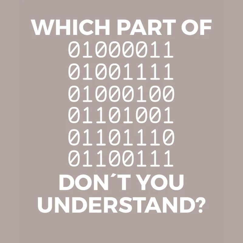 Drôle de code binaire disant