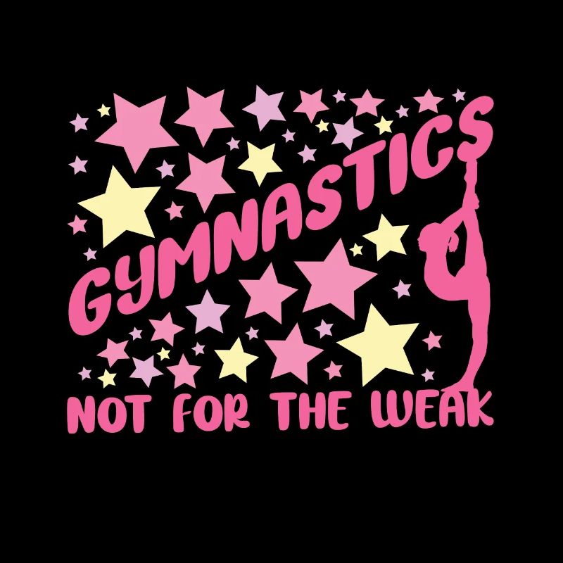 Gymnastics Not For The Weak Funny Gymnast Gift