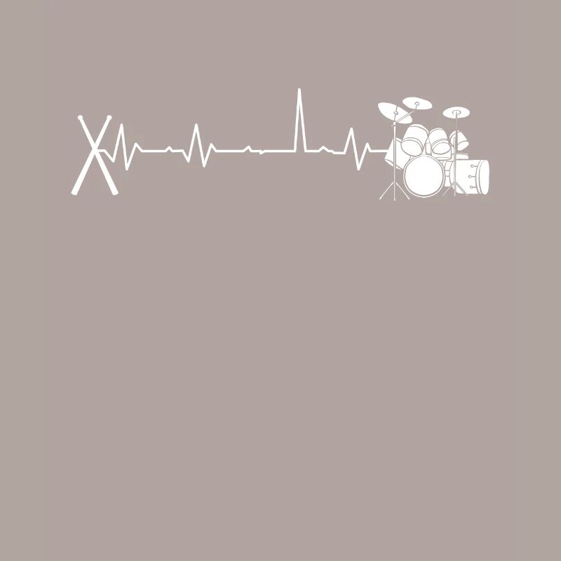 Drummer Hearbeat Drumsticks & Drums Gift Idea