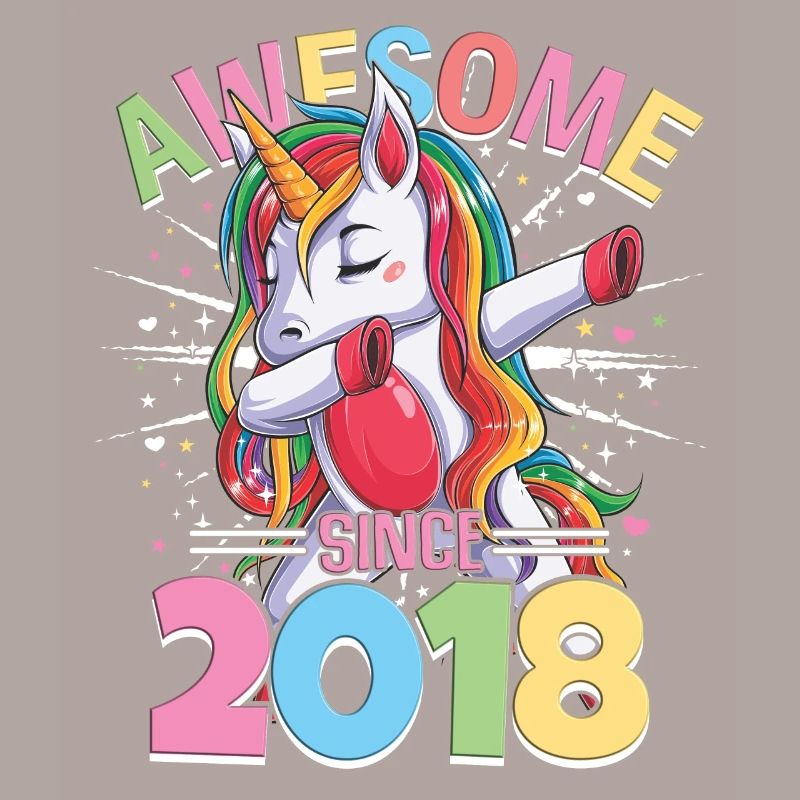 Regenbogen Einhorn 5. Geburtstag Mädchen 5 Jahre
