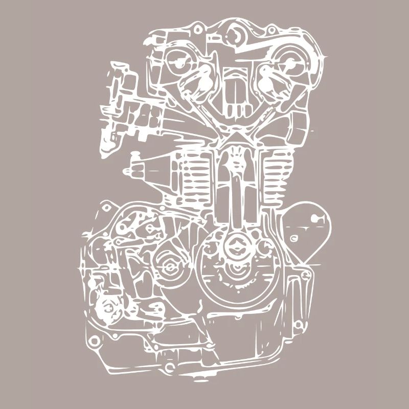 Engine Drawing Car Mechatronics Engineer Car Mechanic