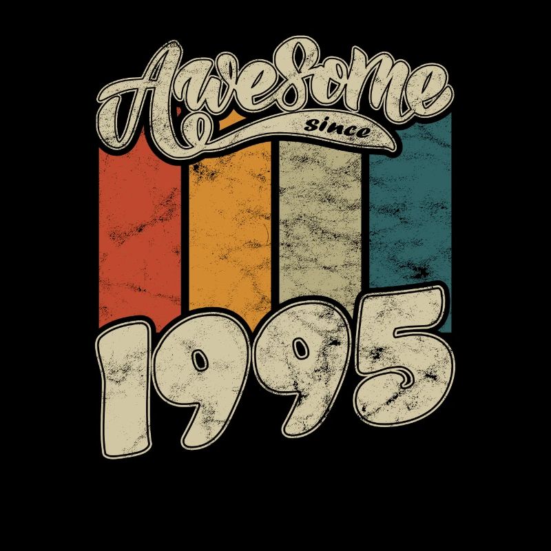 1995 Geburtstag Awesome since Retro