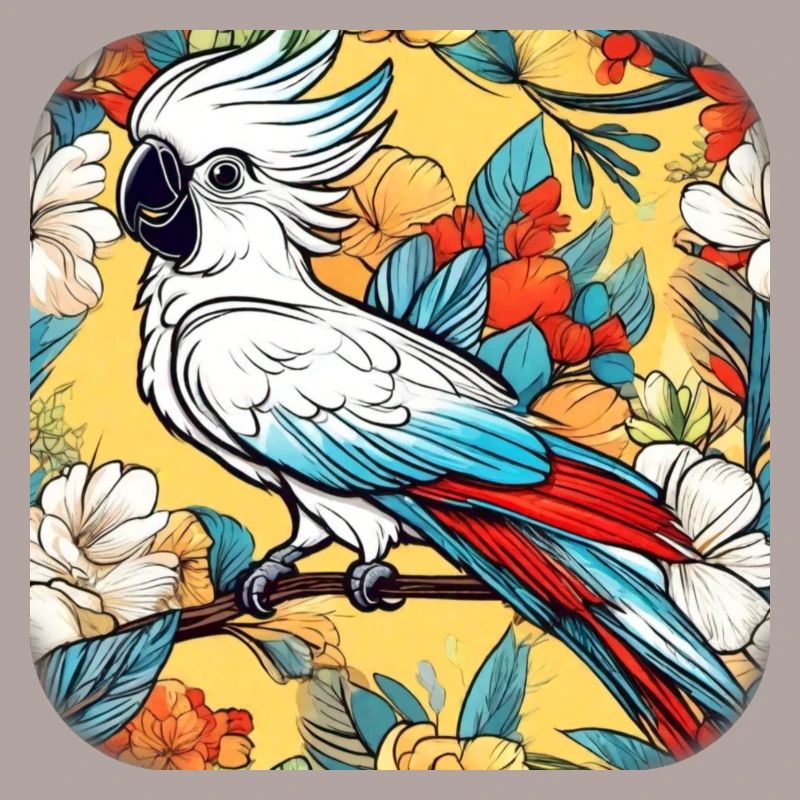 perroquet cacatoès mignon