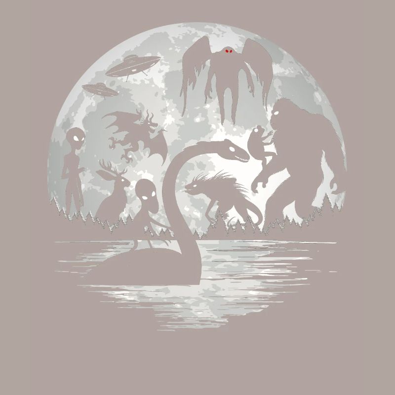 Bigfoot Mothman Jersey Devil Alien Cryptids