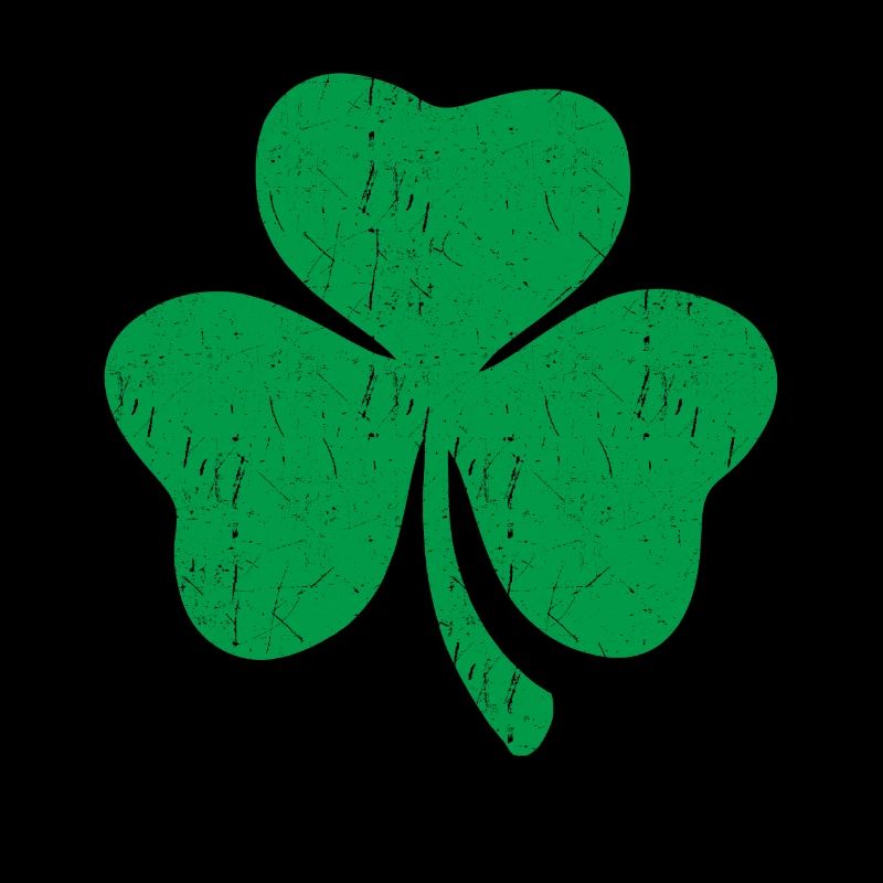Green three-leaf clover