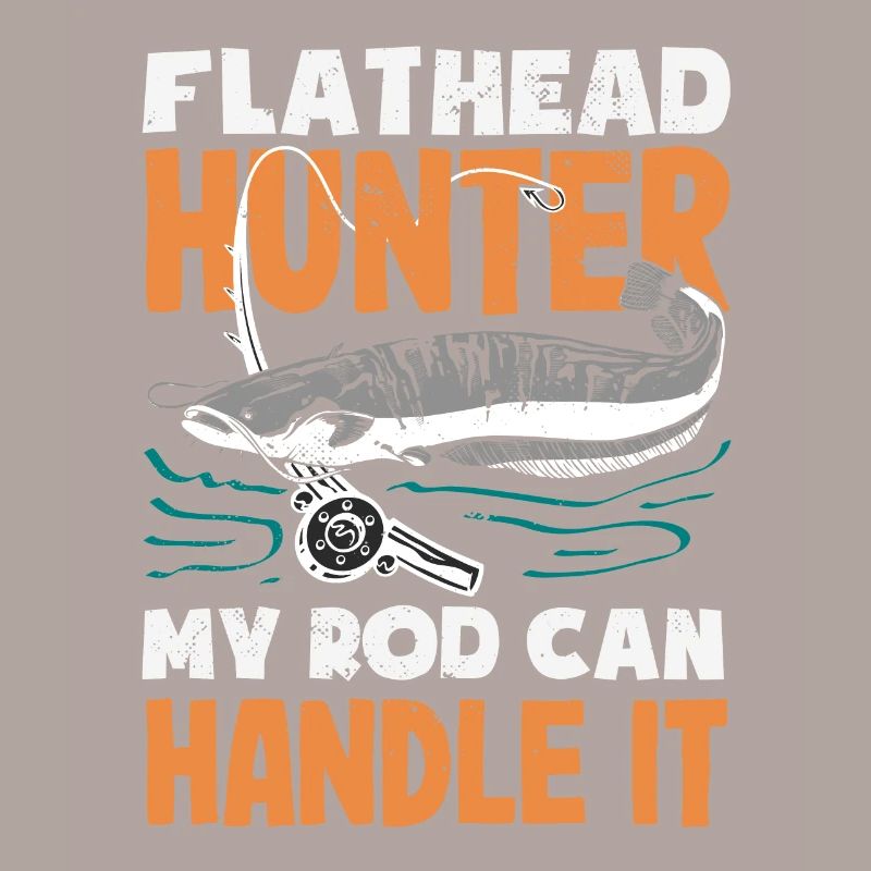 Funny catfish lover flathead fish