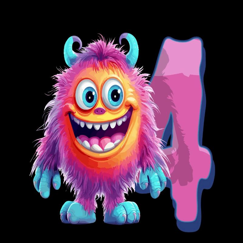 Conception de monstres pour enfants – quatre ans