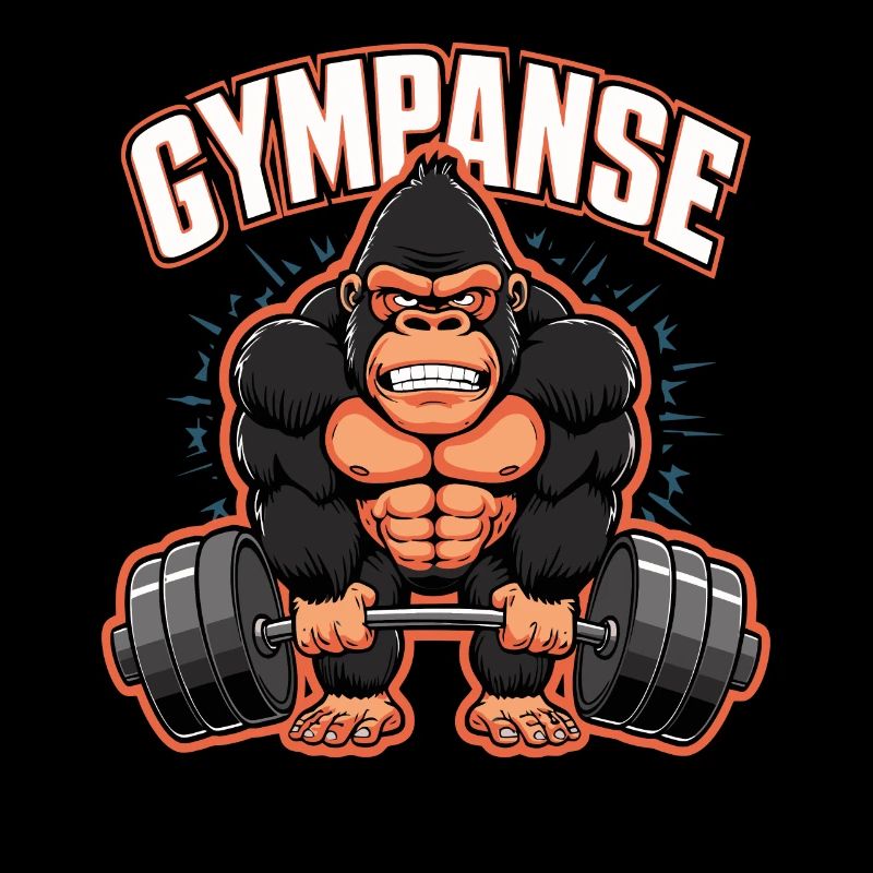 Gympanse Kraftsport | Bodybuilder | Fitnesstrainer