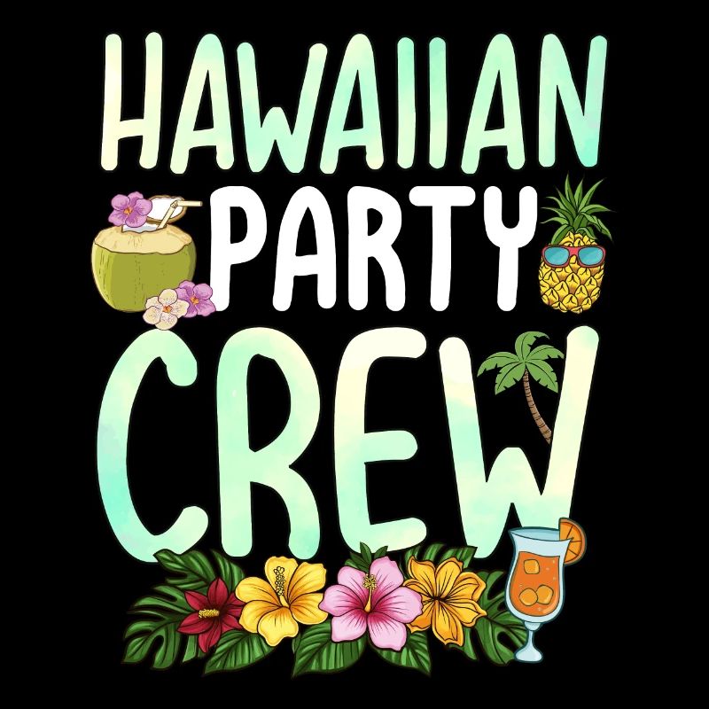 Équipe de fête à Hawaï