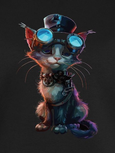 Chat steampunk
