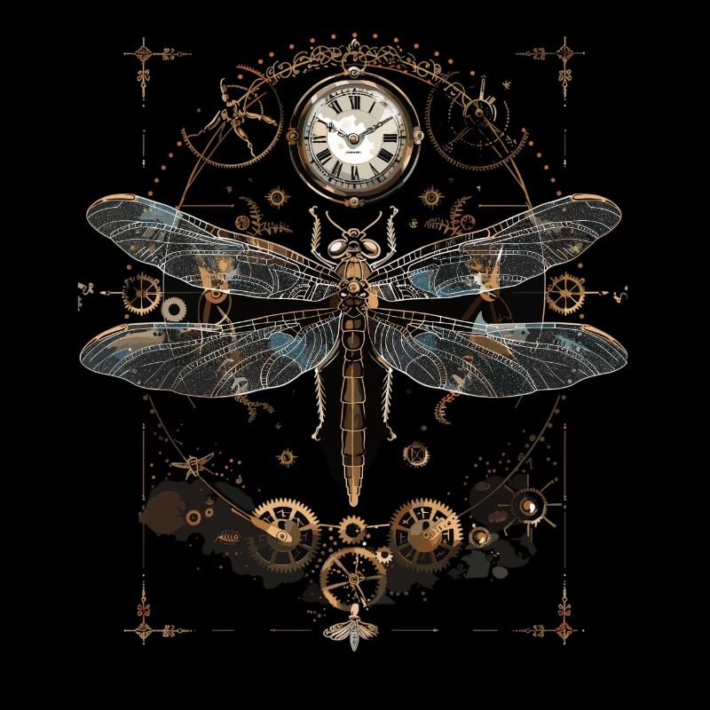 Steampunk-libelle