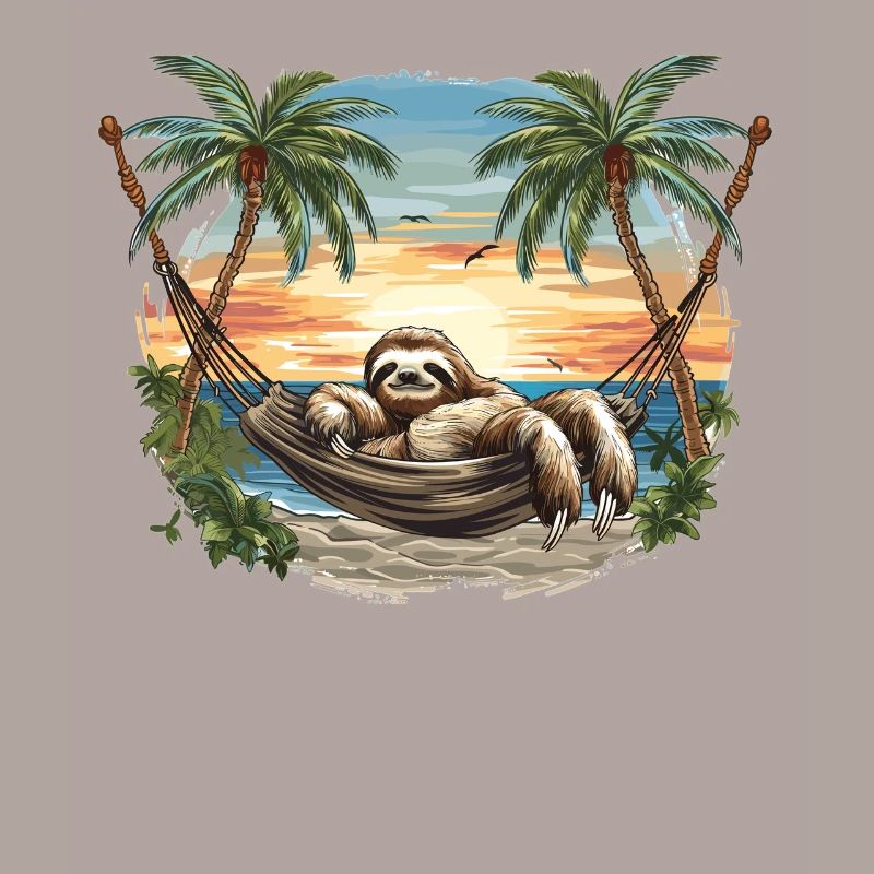 Sloth Hammock, Beach, Chill