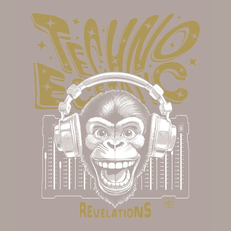 Revelations Monkey Shirt, Techno & Ecstatic Beats