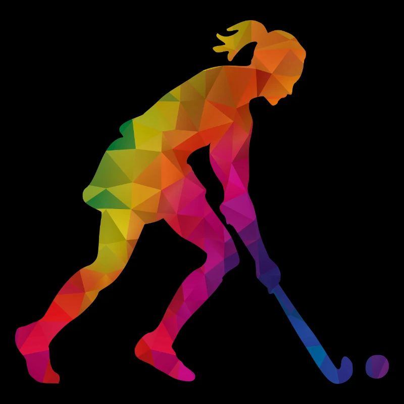 Hockeyeuse Joueuse De Hockey Coloré
