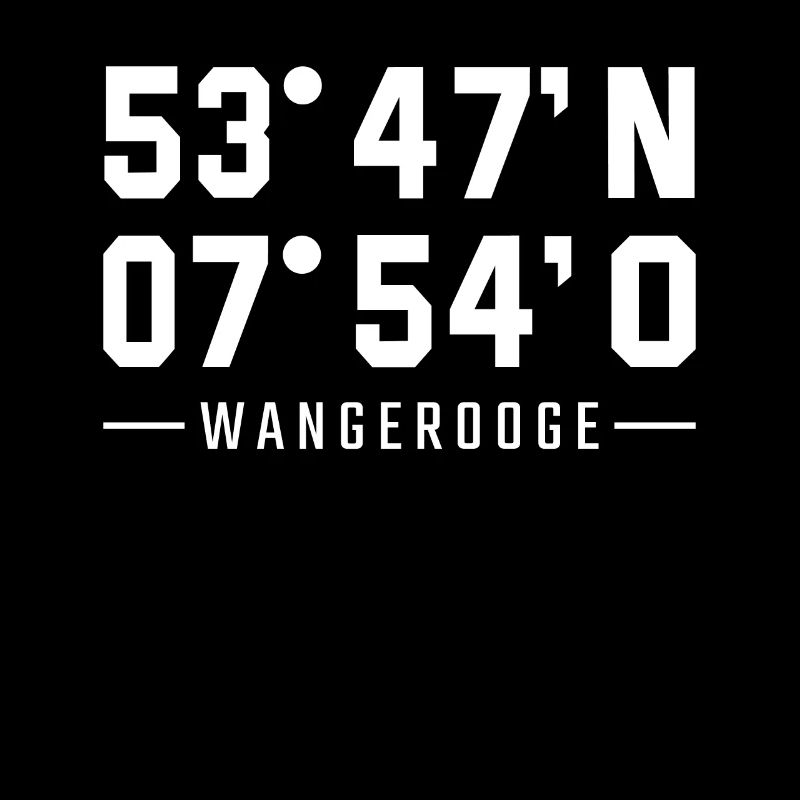 Wangerooge Koordinaten Insel Geschenk