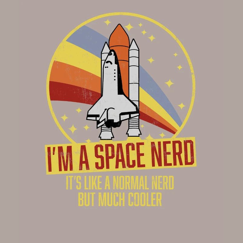 Funny space shuttle retro astronomer space nerd