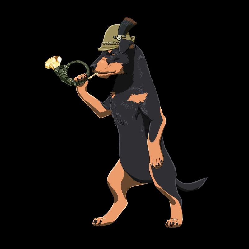Horn bladder German Hunting Terrier Dog
