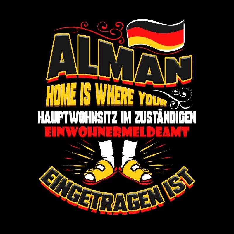 Alman Lustiger Alman Hauptwohnsitz Spruch Geschenk