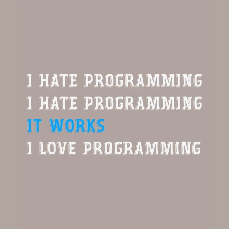 Lustiges Geschenk Programmier hasse programmieren