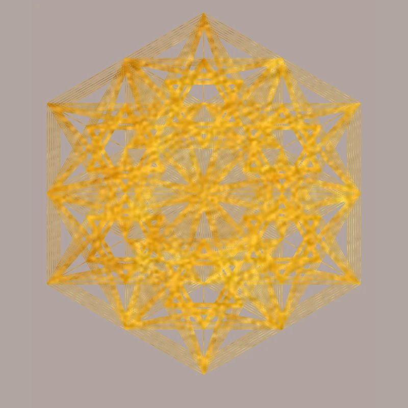 Cube métatrons de dimension géométrique