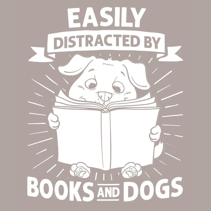 Book Dog Reading Bookworm Librarian Reader