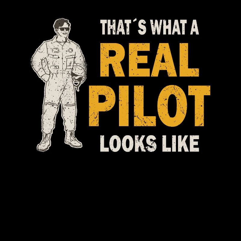 Real Pilot Airplane Aviation Helicopter Flyer