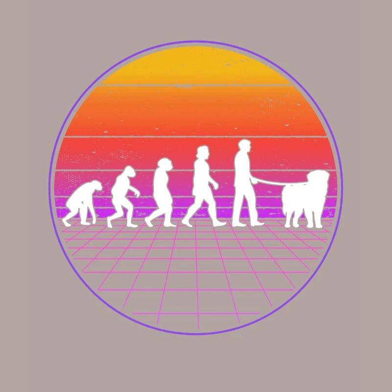 Leonberger Evolution Vaporwave