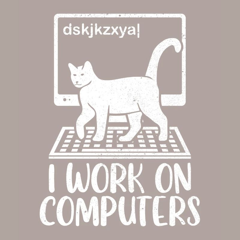Cat Kitten Cat Owner I Work On Computers