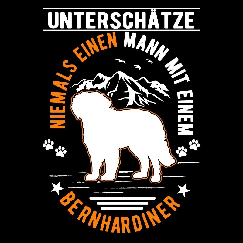 Bernhardiner Mann St. Bernhardshund