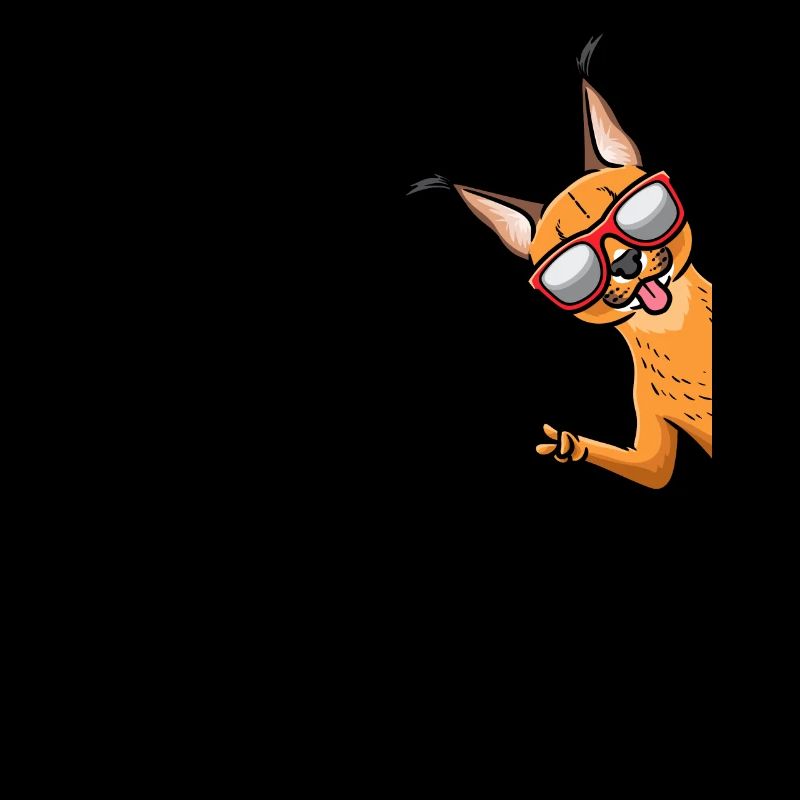 Karakal Katze Wüstenluchs Katzen Von Seite Mit