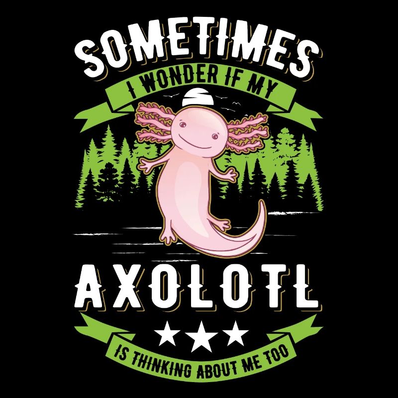 Axolotl Queue Cadeau Amphibien Axolotl