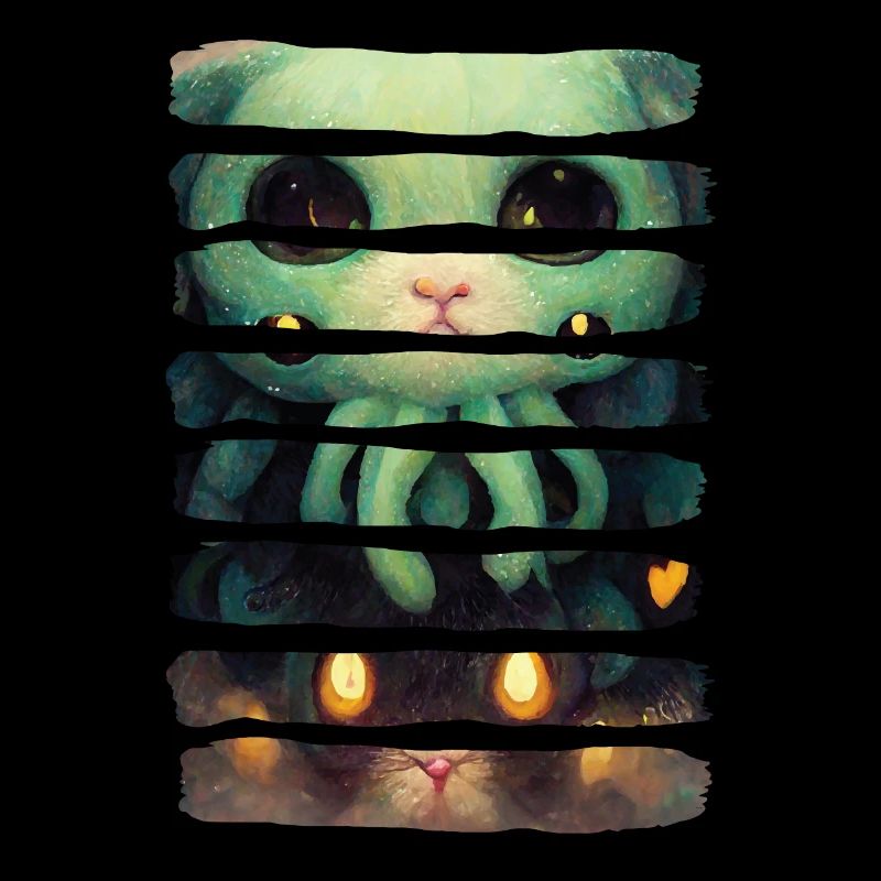 Mignon Cthulhu Cathulhu drôle Lovecraft Horror Cat