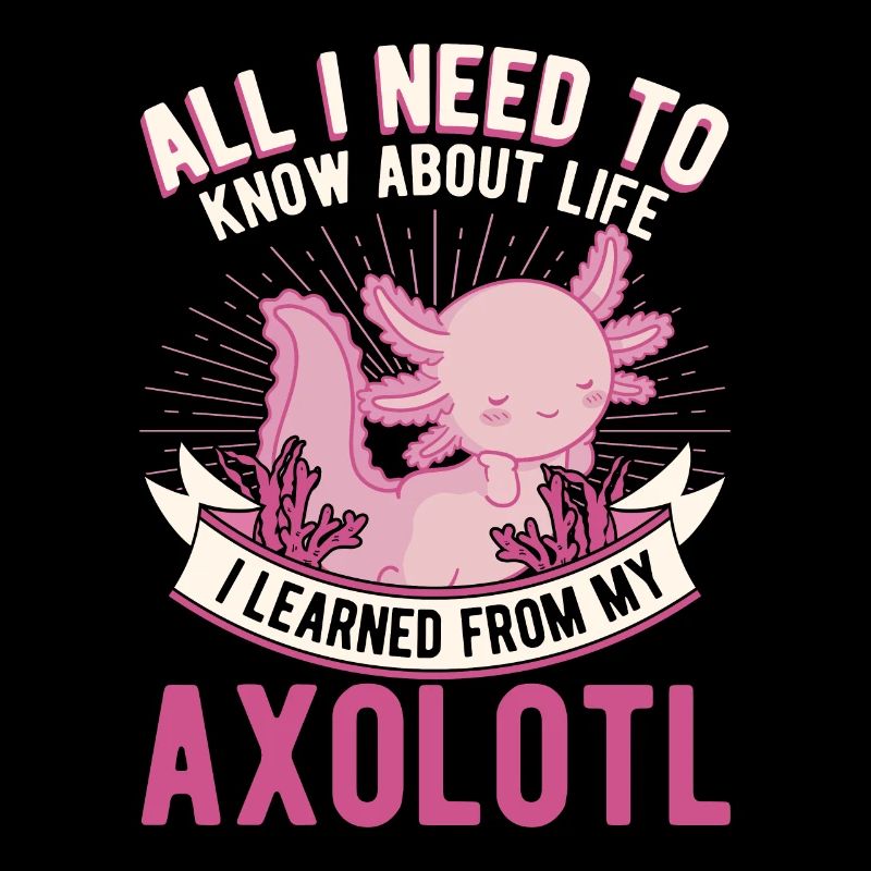 Axolotl Geschenk Schwanzlurch