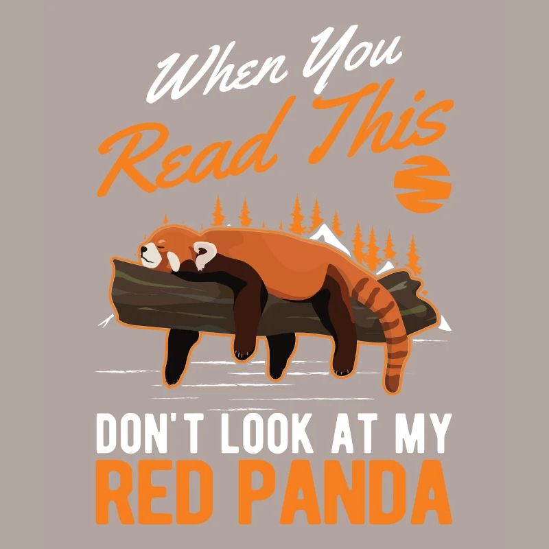 Red Panda Cadeau Chat Ours Panda Rouge