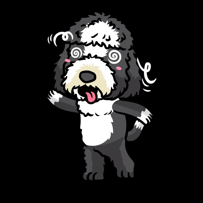 Sheepadoodle Hund Emoticon