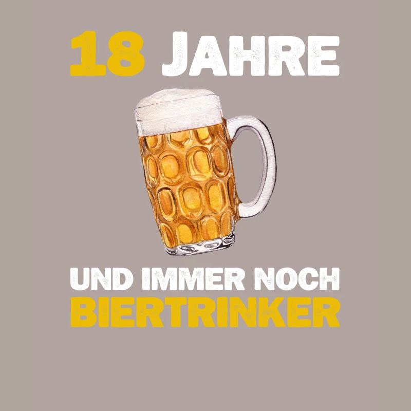 Lustiger Biertrinker 18 Geburtstag Bier Spruch